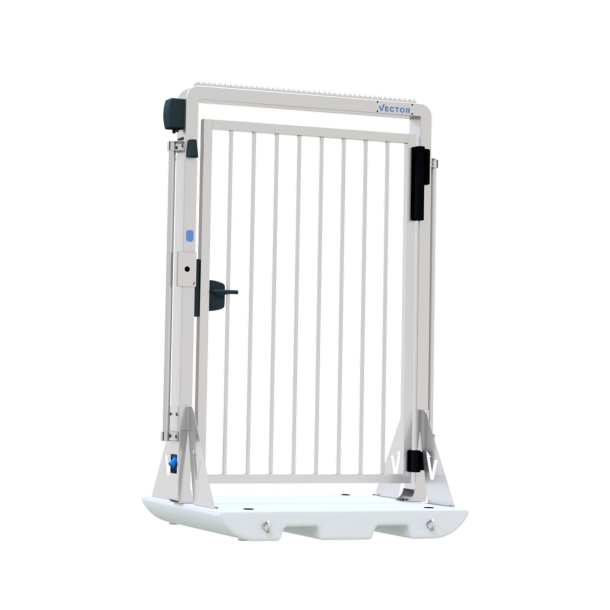 V-DOOR | dimensions: 1200 x 1500 x 2350 mm, passage width: 1290 mm | door on concrete plate | electromechanical